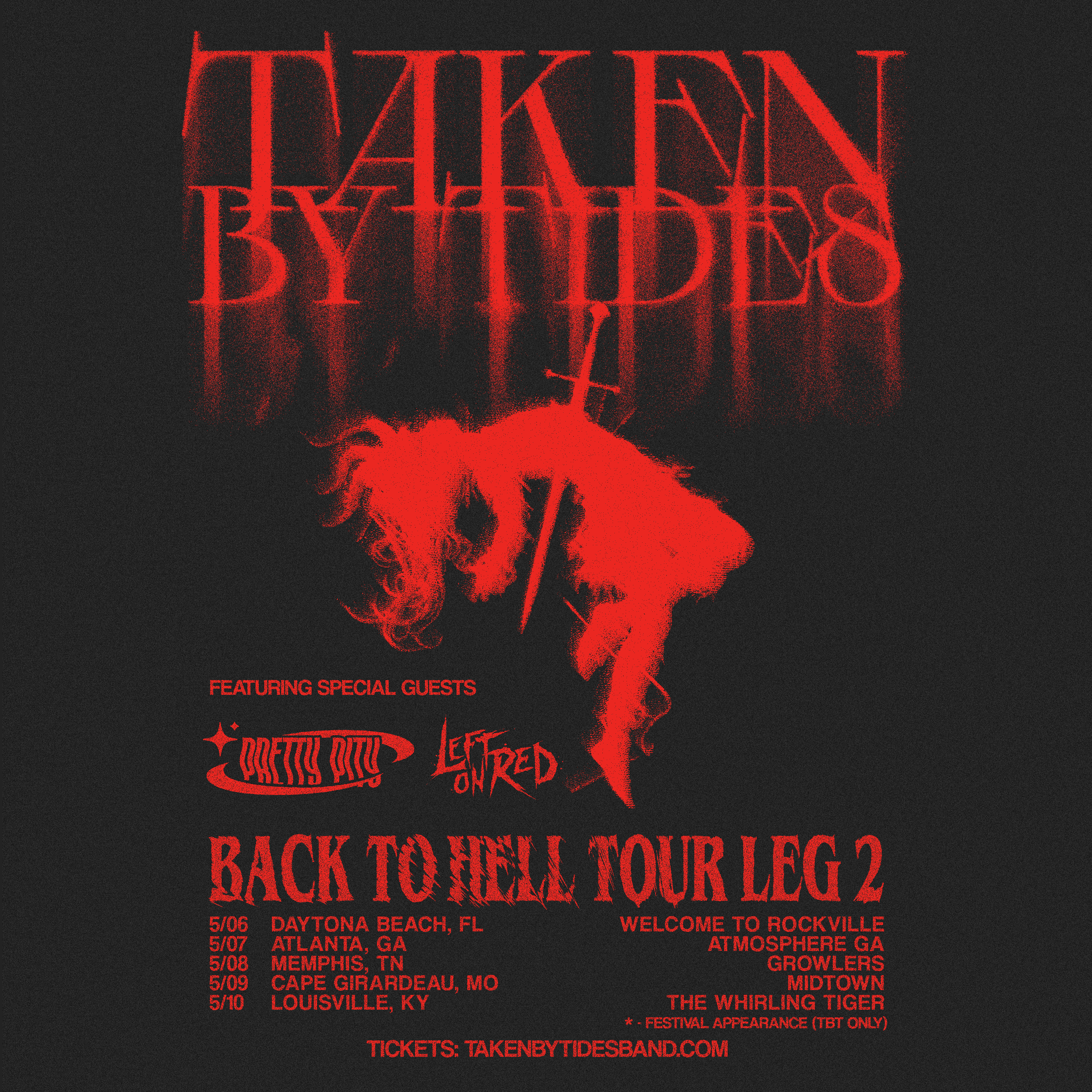 05-07-26 - Loganville, GA (ATL) - BACK TO HELL TOUR TICKETS (Taken By Tides)